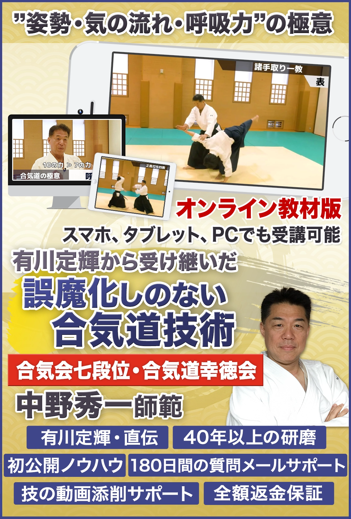 誤魔化しようのない 合気道技術 オンライン版